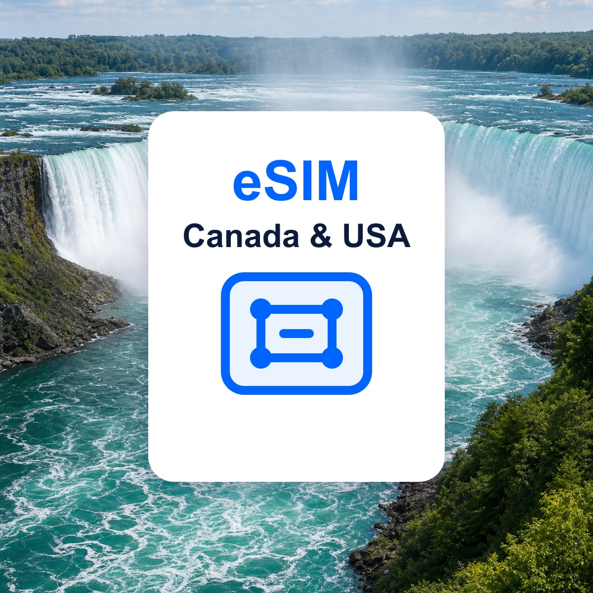 Canada & USA यात्रा eSIM की प्रतिनिधि तस्वीर