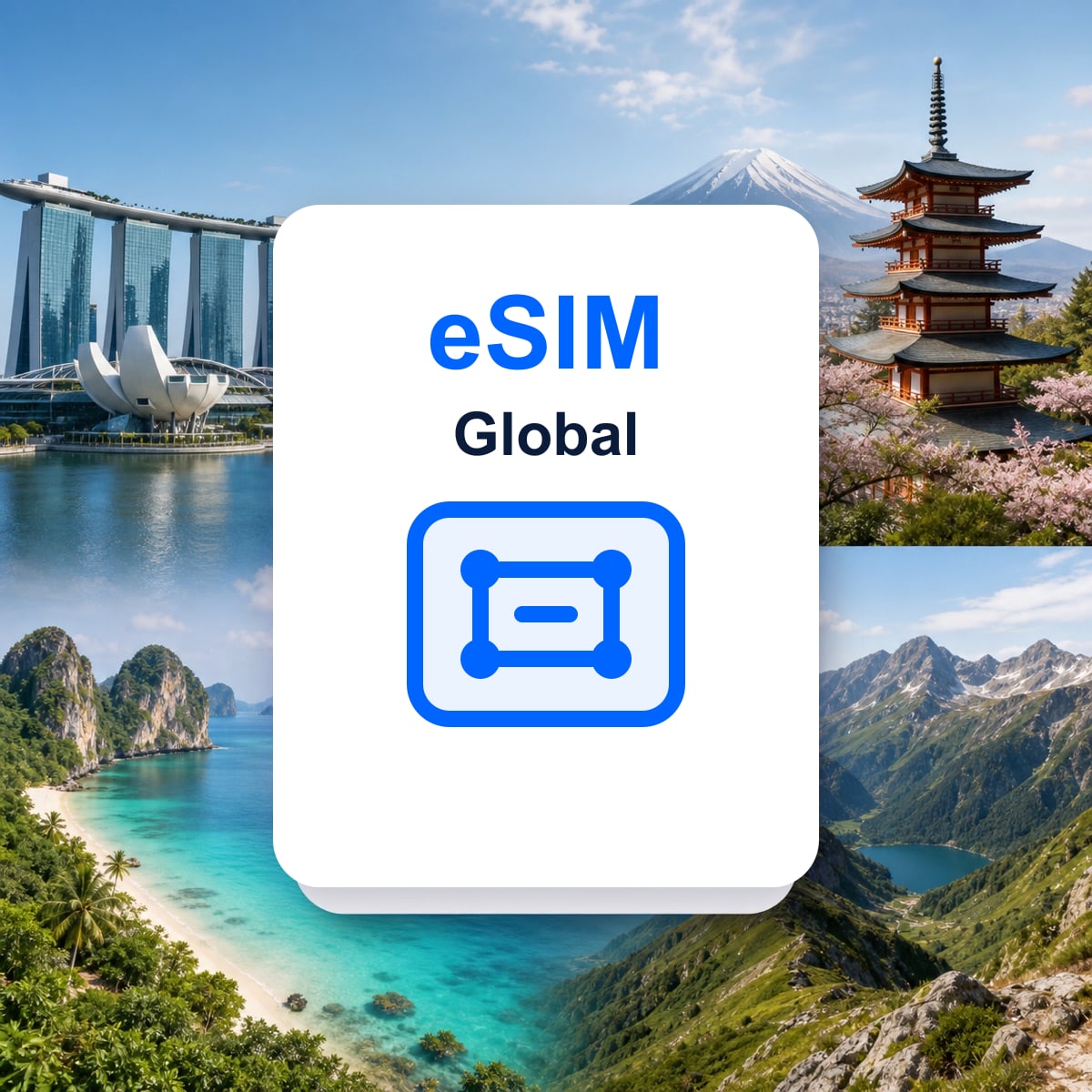 Global यात्रा eSIM की प्रतिनिधि तस्वीर