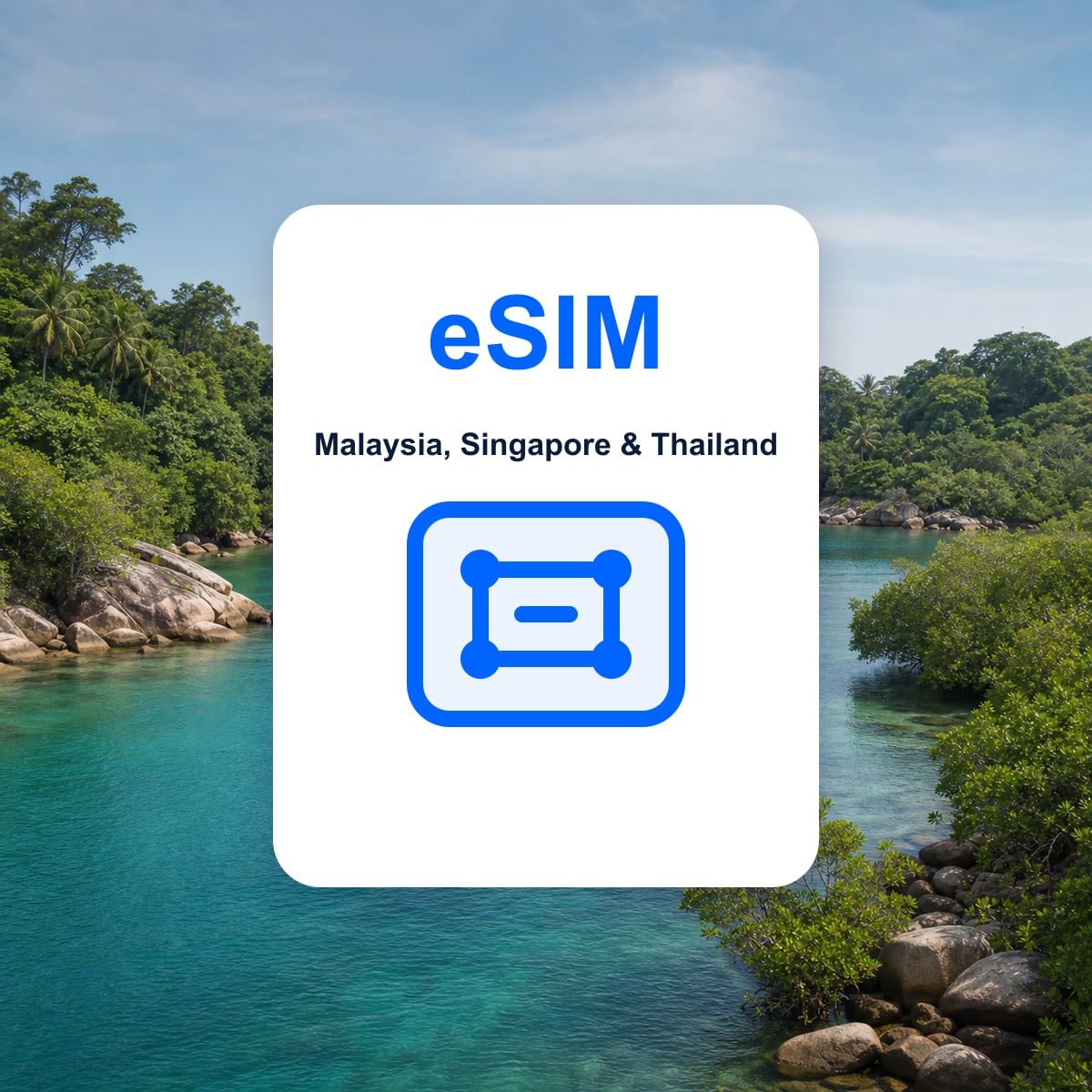 Malaysia, Singapore & Thailand यात्रा eSIM की प्रतिनिधि तस्वीर